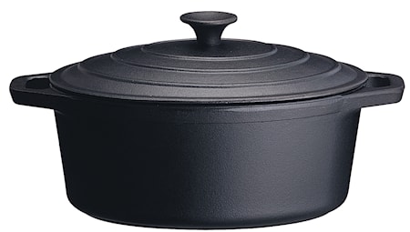 Gryta oval 4,3 L med Järnlock