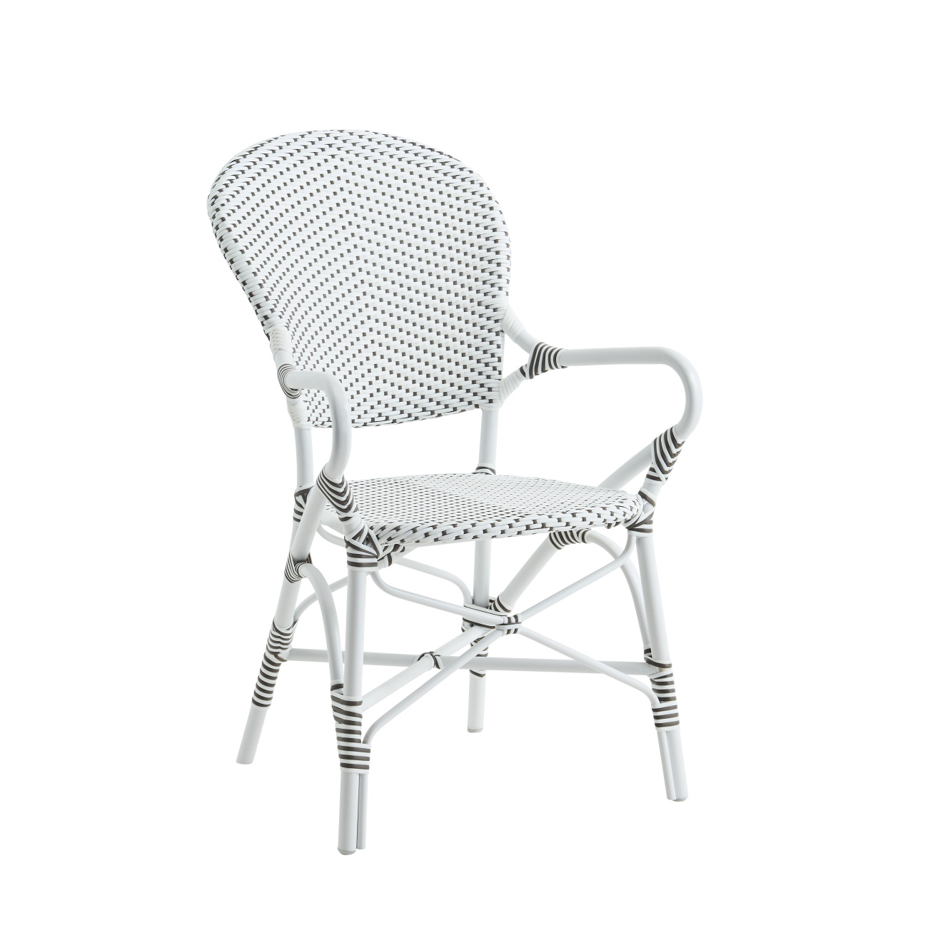 Isabell Alu arm stol vit, Sika Design