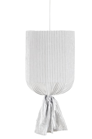 Round Takskärm Randig Vit/Blå 30cm