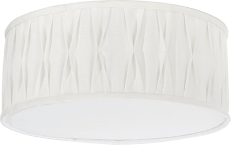 Plafond Plissé Stygn Gammal Vit 45cm