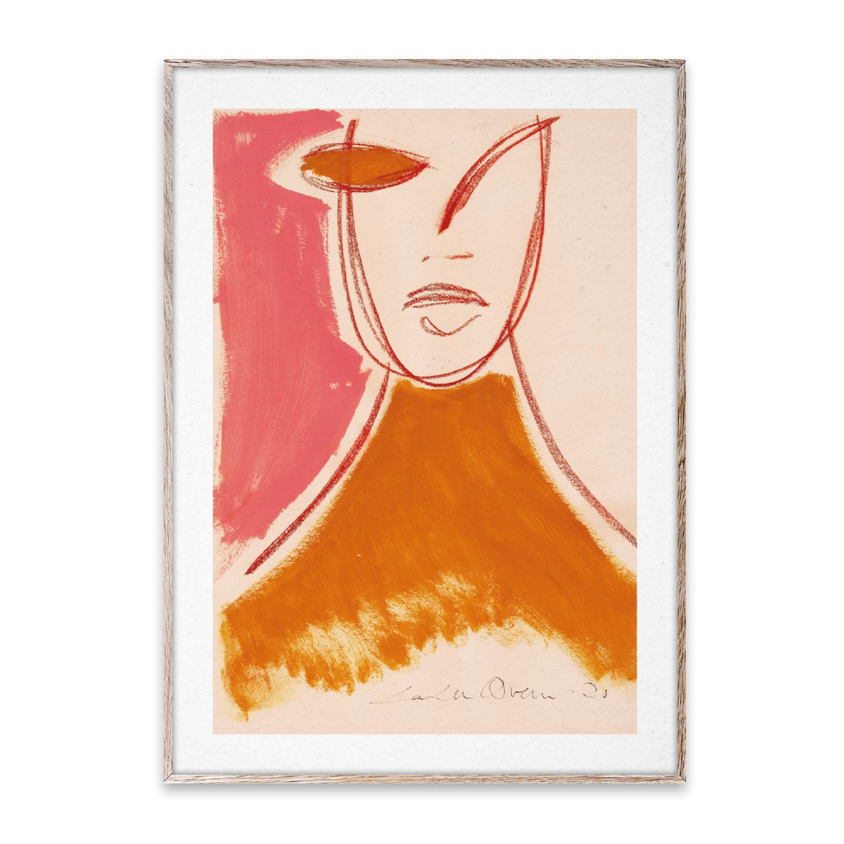 Paper Collective Poster Pink Portrait 30x40 cm