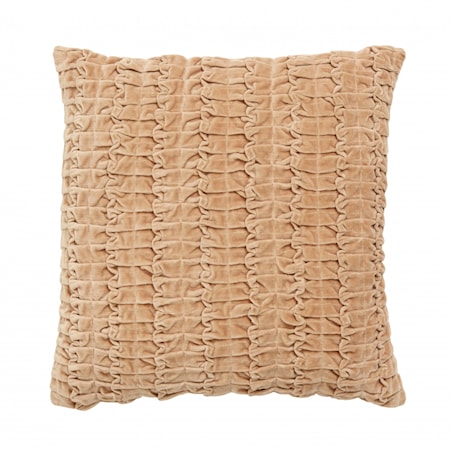 Kuddfodral Mönster Velour Peach 50x50cm