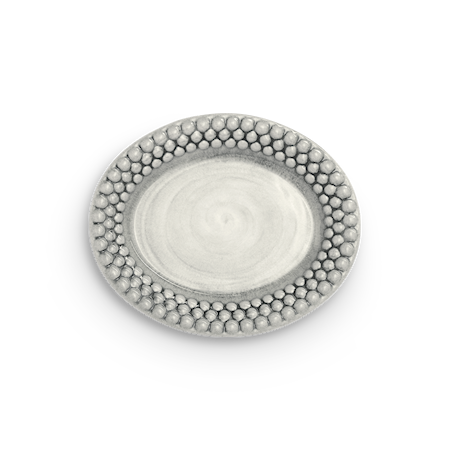 Bubbles Oval Tallrik Grå 20 cm