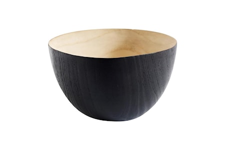 Skål Balance S Natur/Svart Ny Teak 9x15 cm