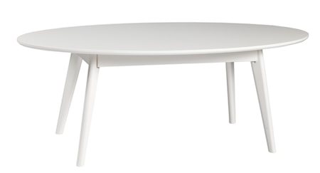 Yumi Soffbord Ovalt Vit 130x65 cm