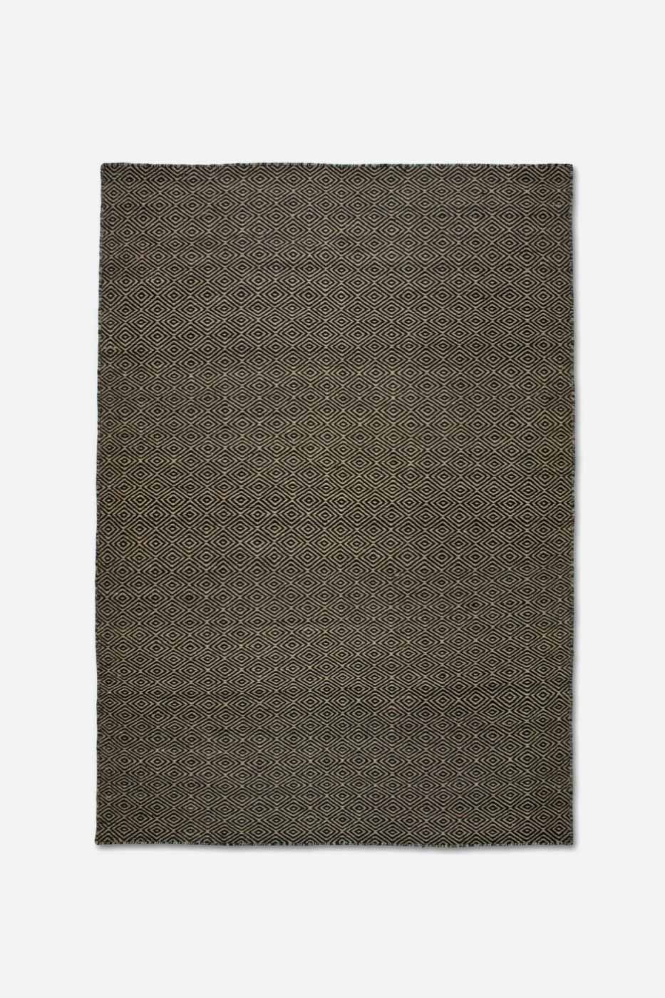 Matta Goose Eye 200x300cm Natur svart