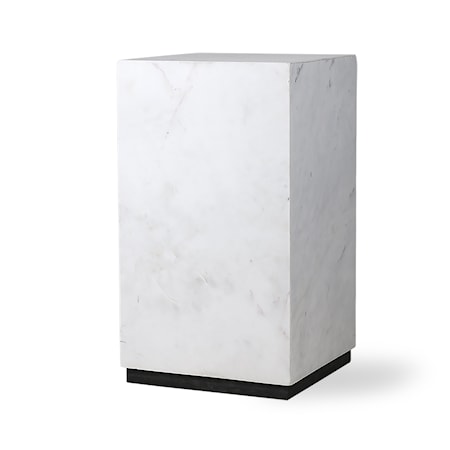 White Marmor block table S