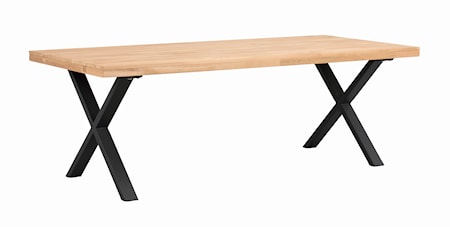 Brooklyn Matbord Ek X-ben 220x95 cm