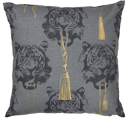 Coco Tiger grå kudde - 2-pack, 60x60