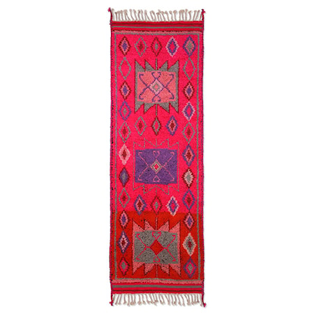 Woolen runner Matta Pink 70x200 cm