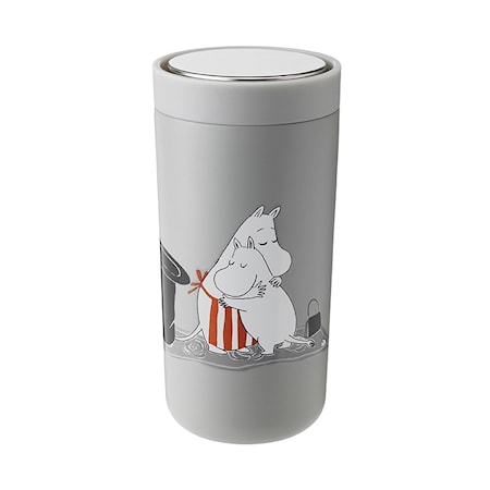 To Go Click d. steel, 0.4 l. - soft light grey - Moomin