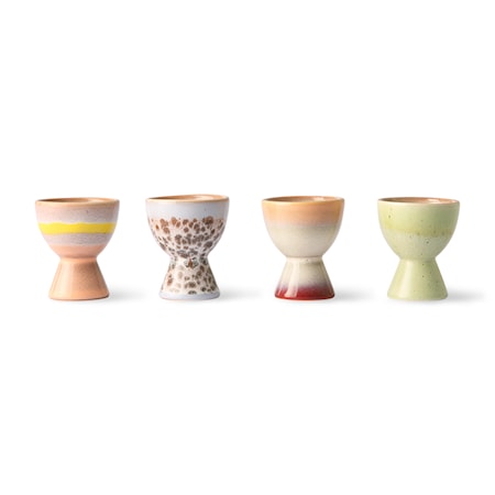 70s ceramics: egg cups (set of 4)