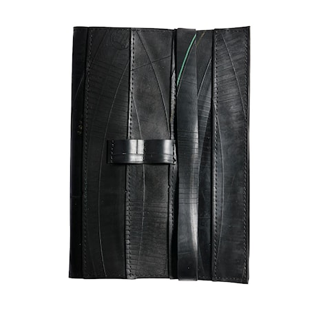 Anteckningsbok Svart Gummi 15x21,5 cm