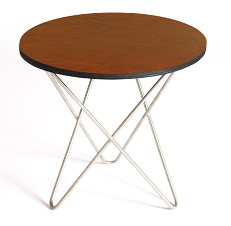 Mini o-table Läder sidobord