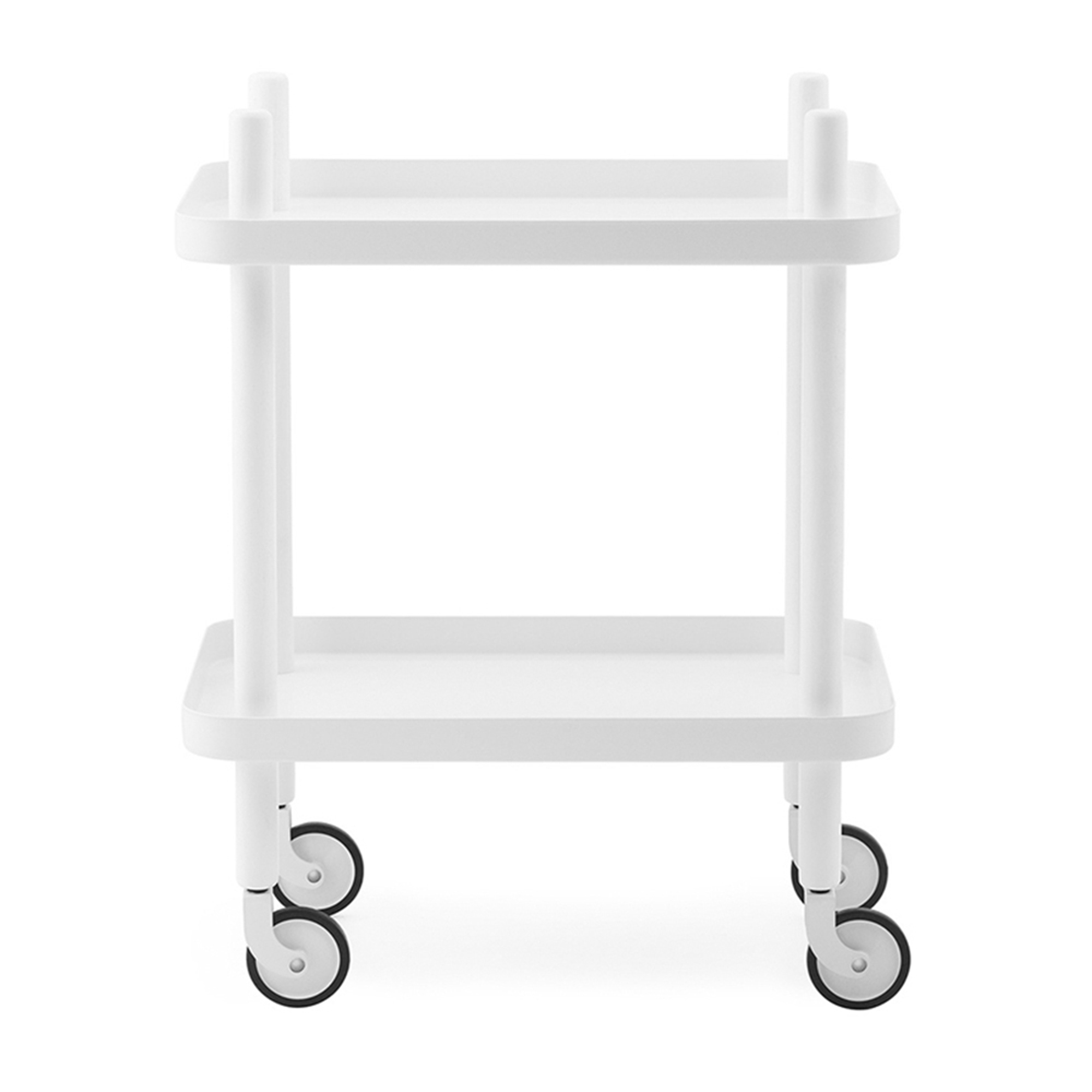 Normann Copenhagen Serveringsvagn Block vit/vit