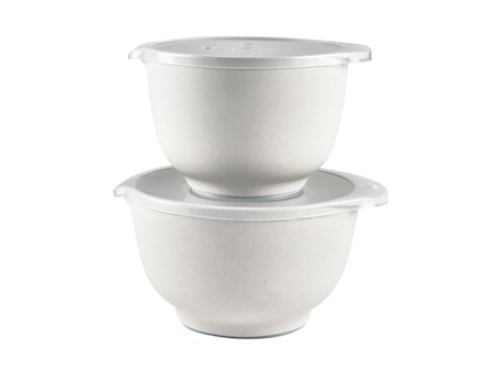 Skålset Margrethe 2+3 l m/lock Pebble Vit