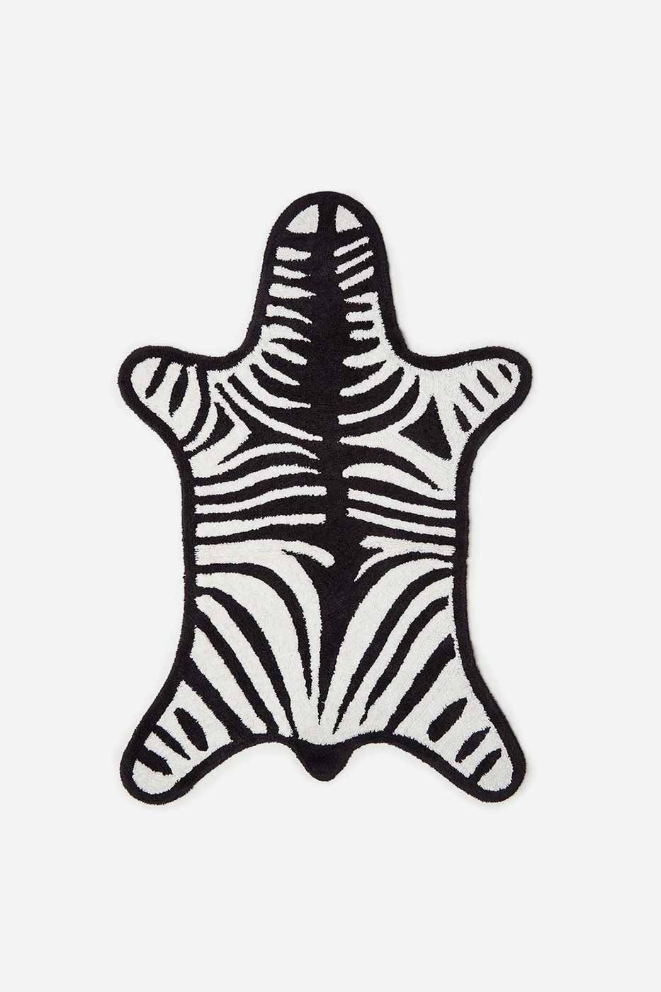 Badrumsmatta Zebra svart