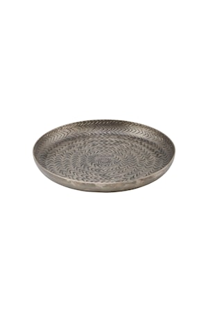 Rattan Bricka Borstad Svart 20 cm