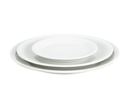 Bourges tallrik flat vit, Ø 27 cm