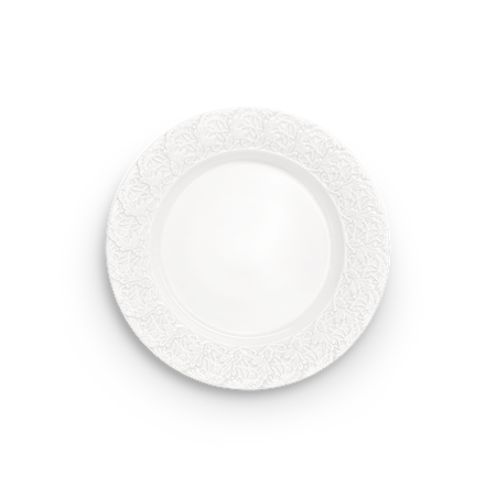 Spets Tallrik Vit 25 cm