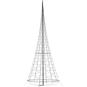 Julbelysning Fairybell Flaggstångsbelysning 8 meter, 1500 LED