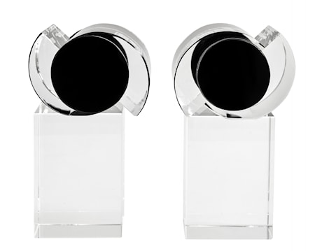 CLEAR Bokstöd Glas Klar
