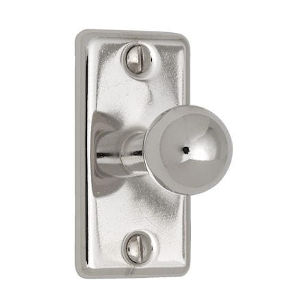Knopp 5320 inkl skruv förnicklad - 5 cm