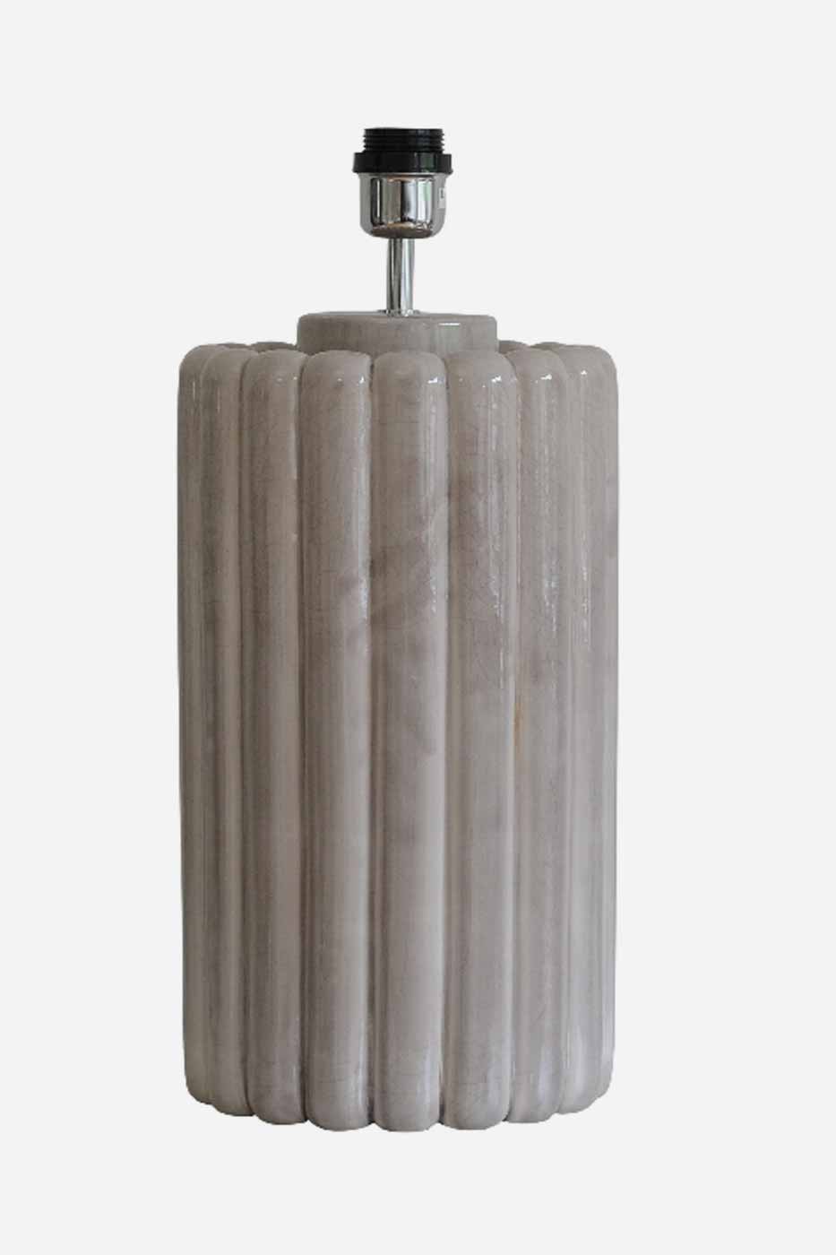 Lampfot Odessa 49 cm Grey Crack