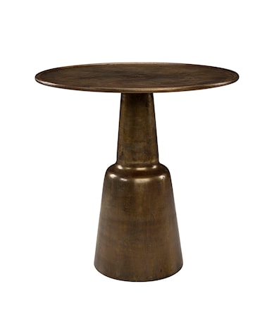 CHLOÉ café table round vintage brass