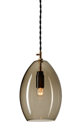Unika large takpendel – Grått glas