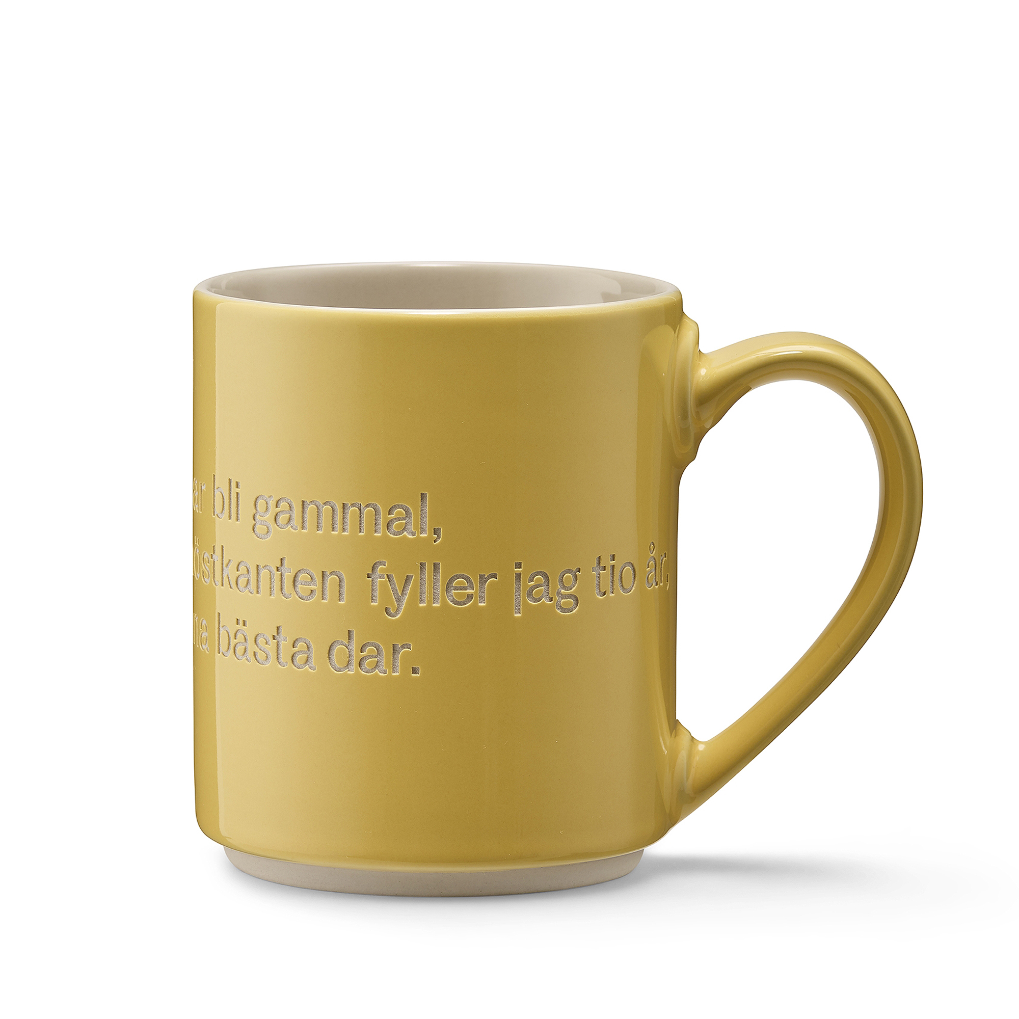 Design House Stockholm Mugg Astrid Tiden gul