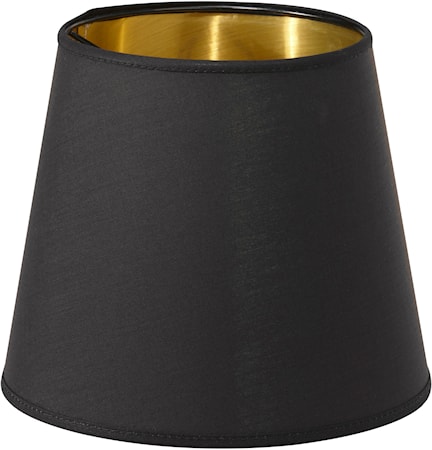 Queen Lampskärm Svart/Guld 10cm