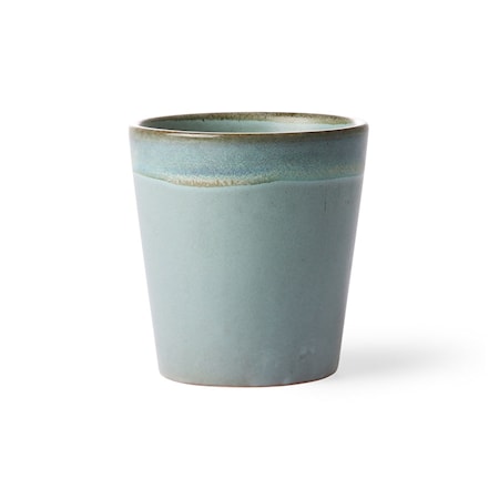 70's Keramik Mugg Blå 20 cl