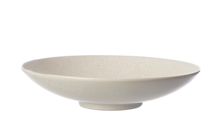 Skål/fat Vit prickig d28xh6,5 cm