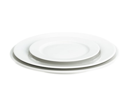 Sancerre tallrik flat vit, Ø 22 cm