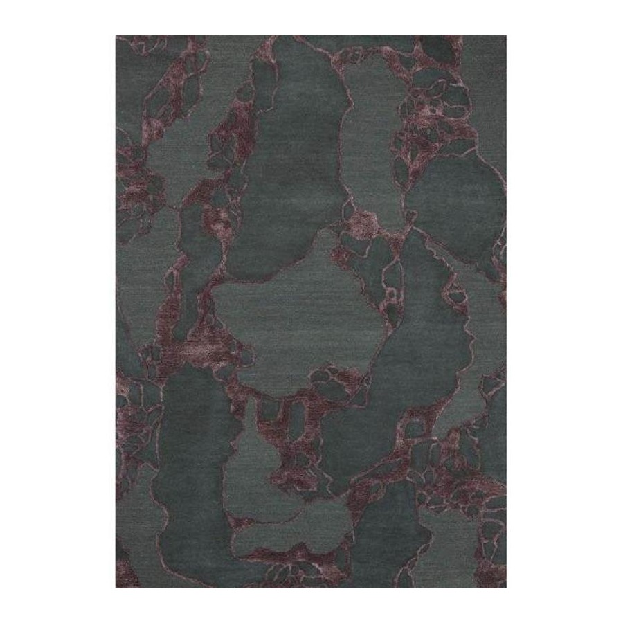 Ull/ Viskosmatta ARCO 170 x 240 cm Bordeaux, Linie Design