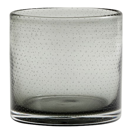 Ljuslykta BUBBLE Ø 10 cm - Grå