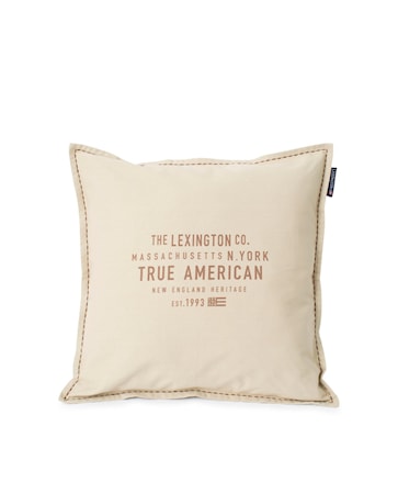 True American Kuddfodral Ljusbeige 50x50cm