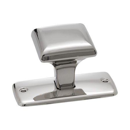 Knopp/platta 25568 förnicklad - 4,6 cm