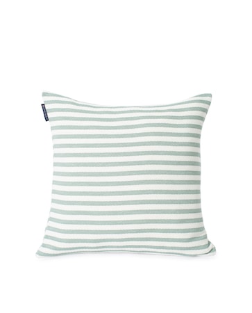 Block Striped Recycled Kuddfodral Grön 50x50cm