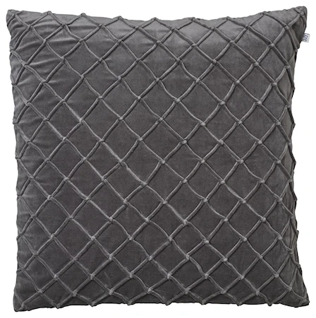Deva Kuddfodral Velvet Grå 60x60cm
