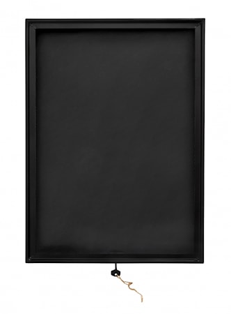 Display Box Svart Kvadrat metall/glas
