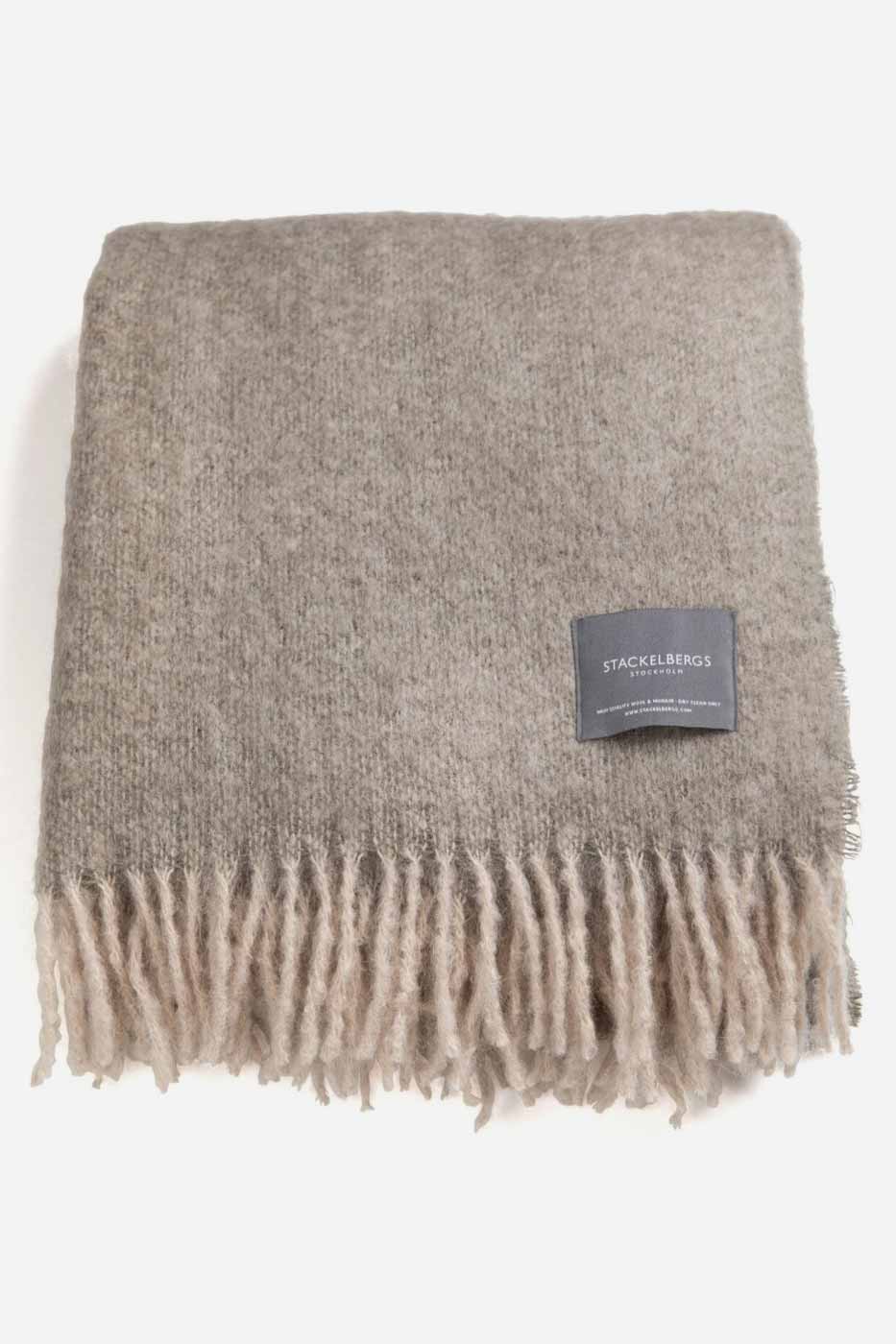 Pläd Portabello & Brindle melange 130x170 mohair