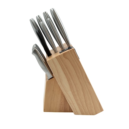 Knivset med Knivblock + Slip 14 delar