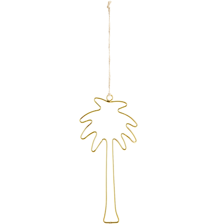 Hängande Palm Siluett Guld