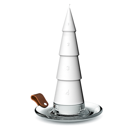 DWL Adventsljus vit Ø6,5 cm