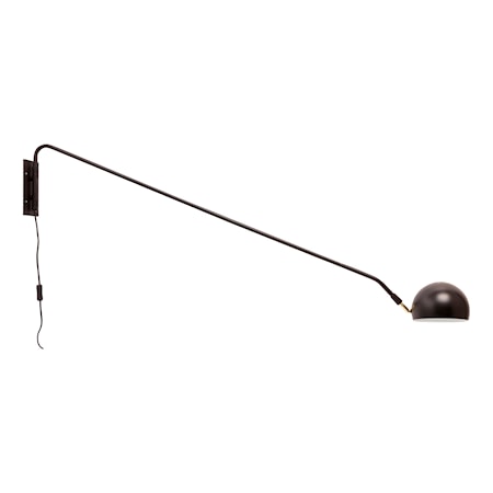 Vägglampa Svart/Mässing