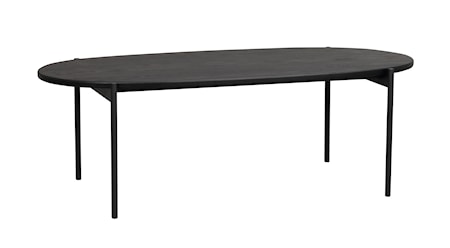 Skye Soffbord Ovalt Svart Ek 120x60 cm