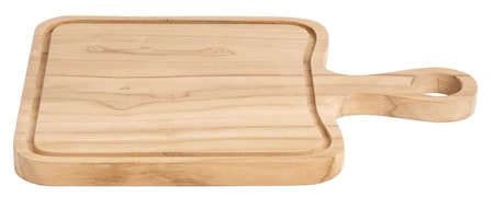 Skärbräda Steak Natur Teak 26x26 cm