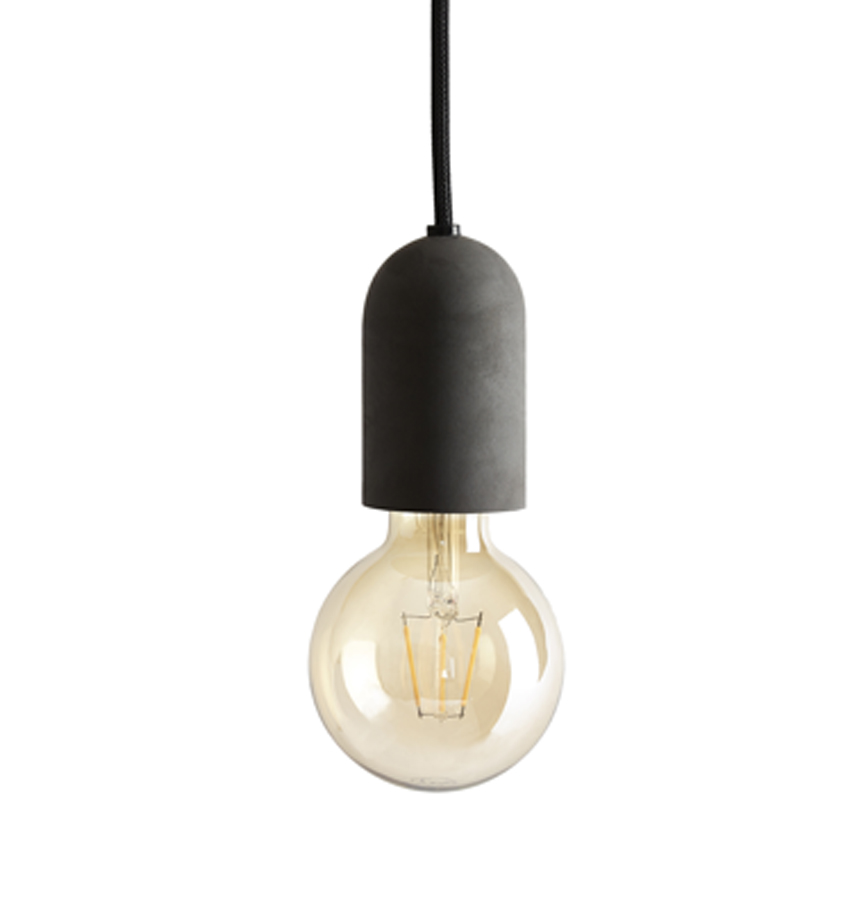 Lampa E-27 betong grafitgrå, Tove Adman